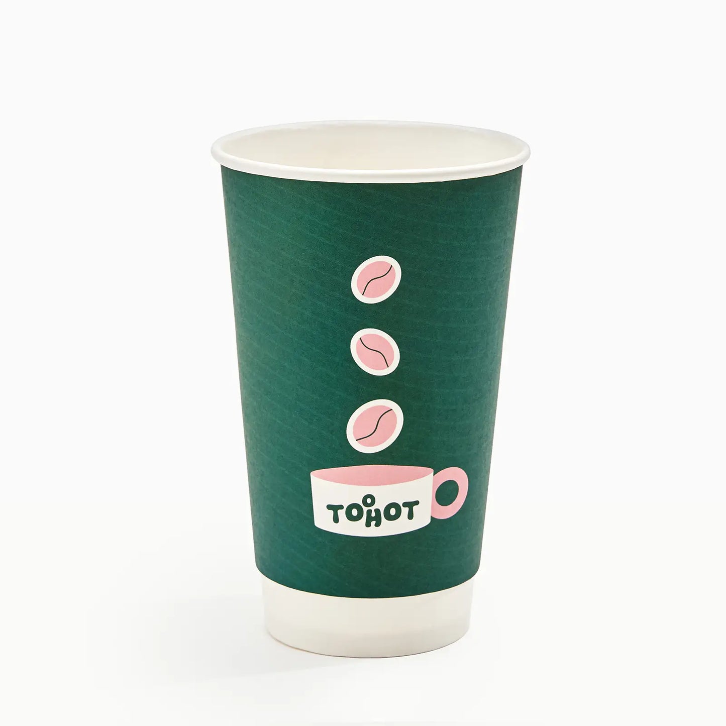 16 oz Custom Recyclable Double Wall Paper Cups