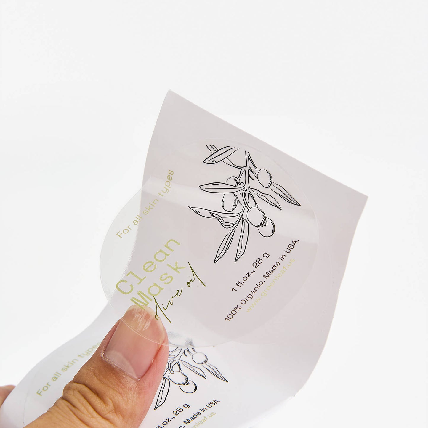 Clear Roll Labels