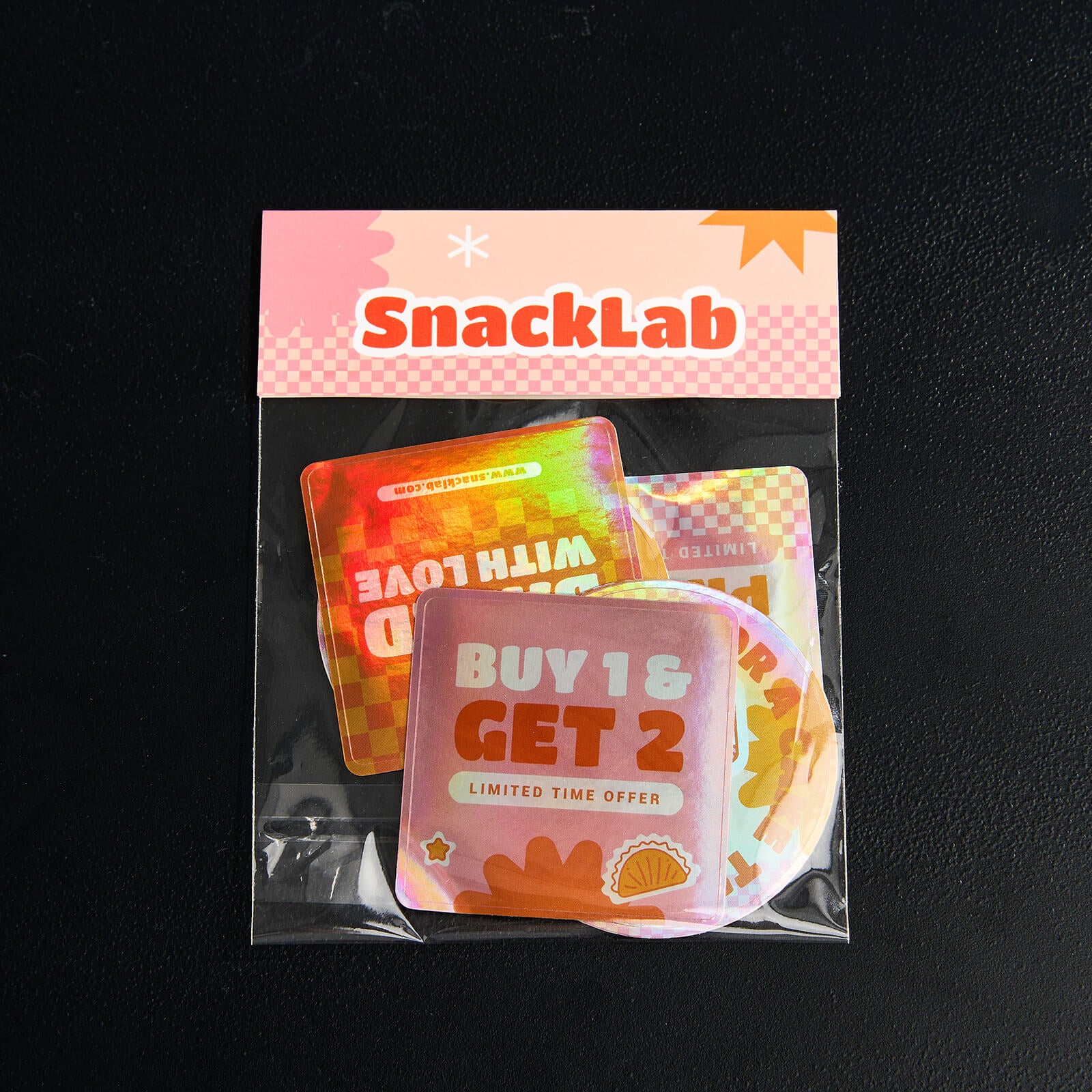 Holographic Header Sticker Packs