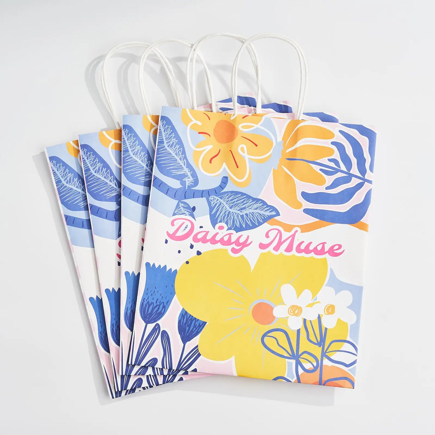 Custom 4-Side Printing Shopping Bags