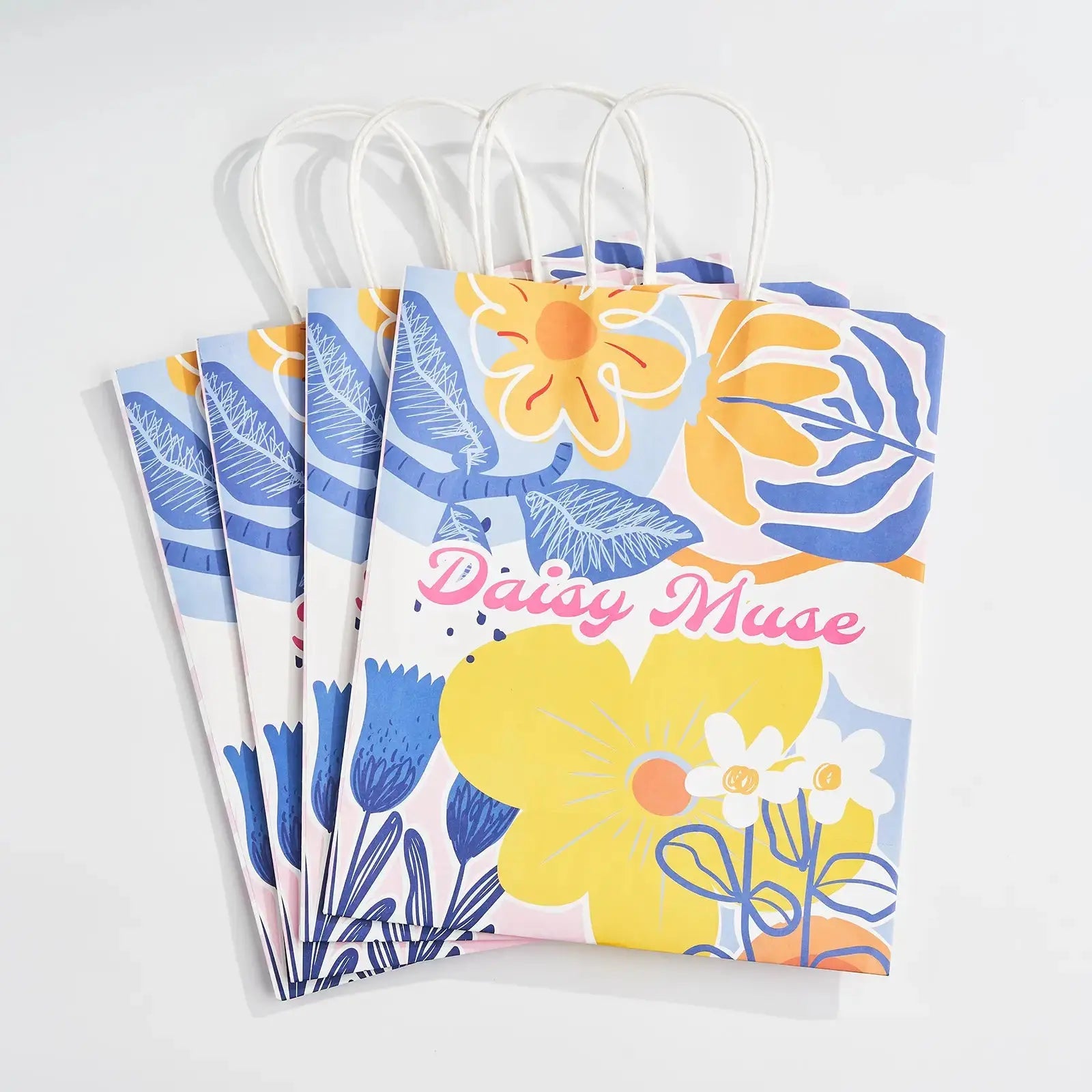 Custom 4-Side Printing Shopping Bags---Leaf & Grain RacetopPrint