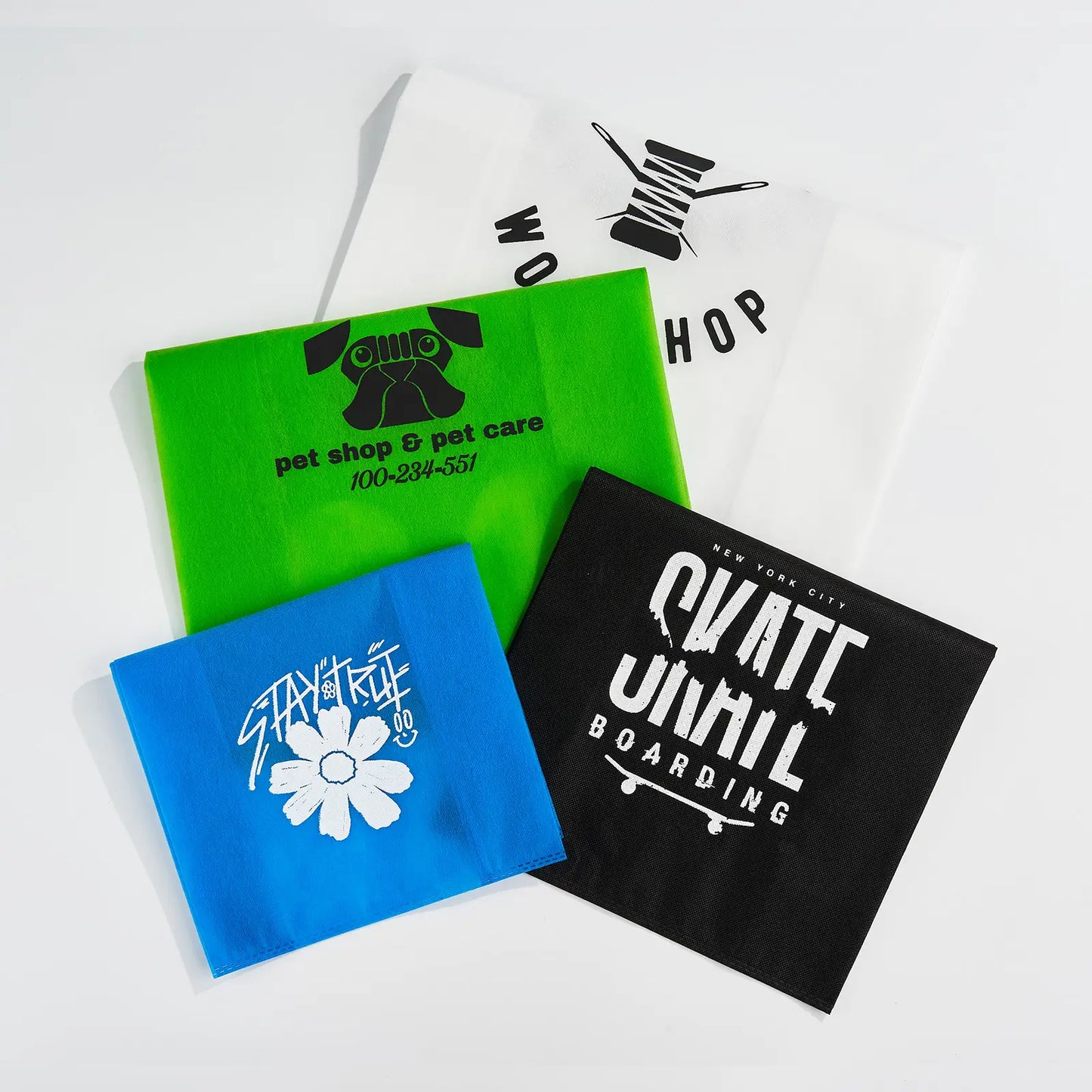 Custom Reusable T-Shirt Style Tote Bags