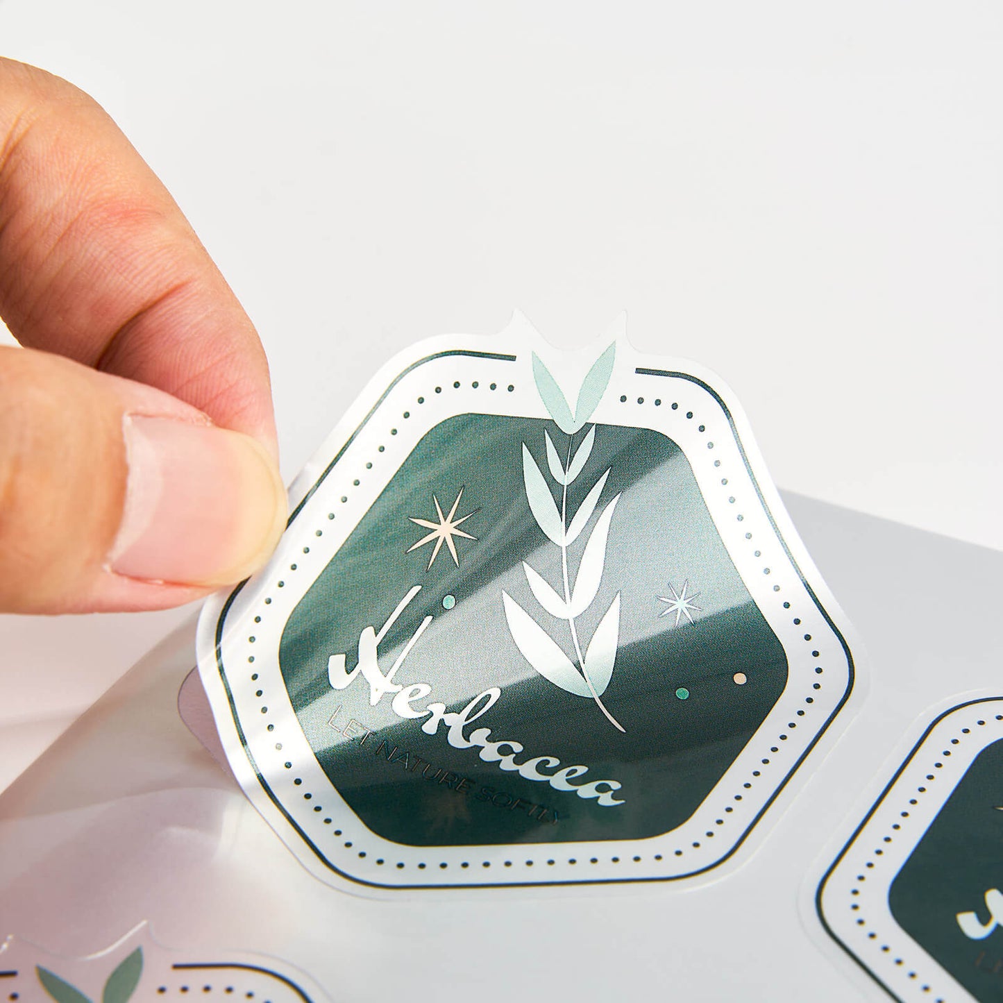 Silver Metallic Sheet Labels