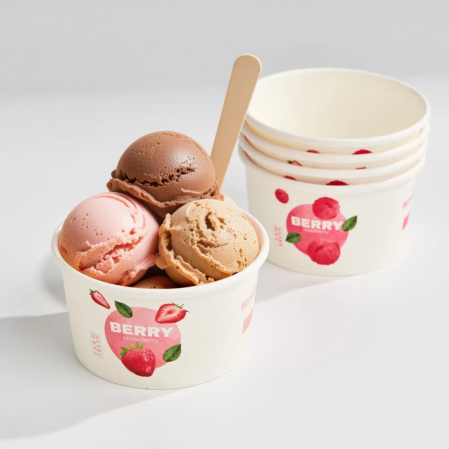 6 oz Custom Recyclable Ice Cream & Yogurt Cups