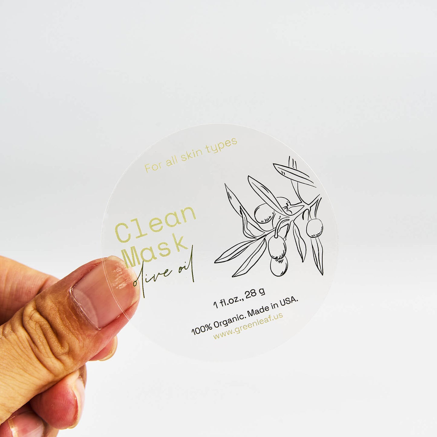 Clear Roll Labels