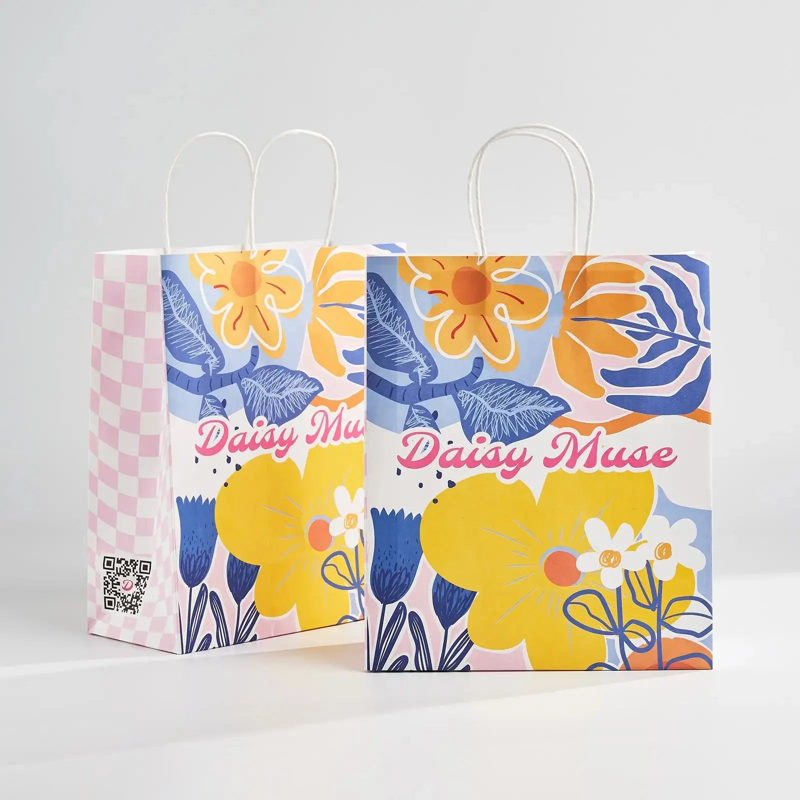 Custom 4-Side Printing Shopping Bags---Leaf & Grain RacetopPrint