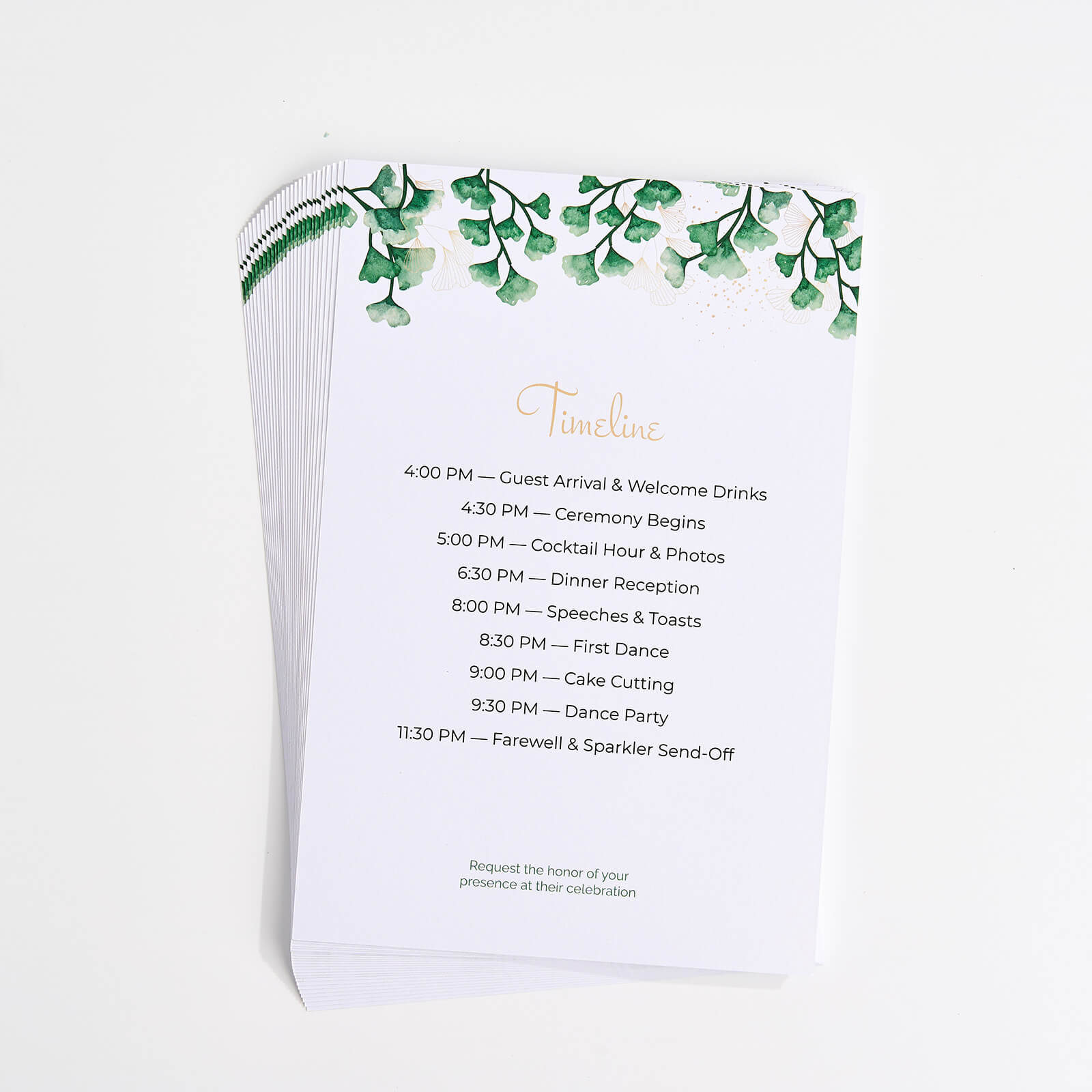 Wedding Programs/Itinerary Cards
