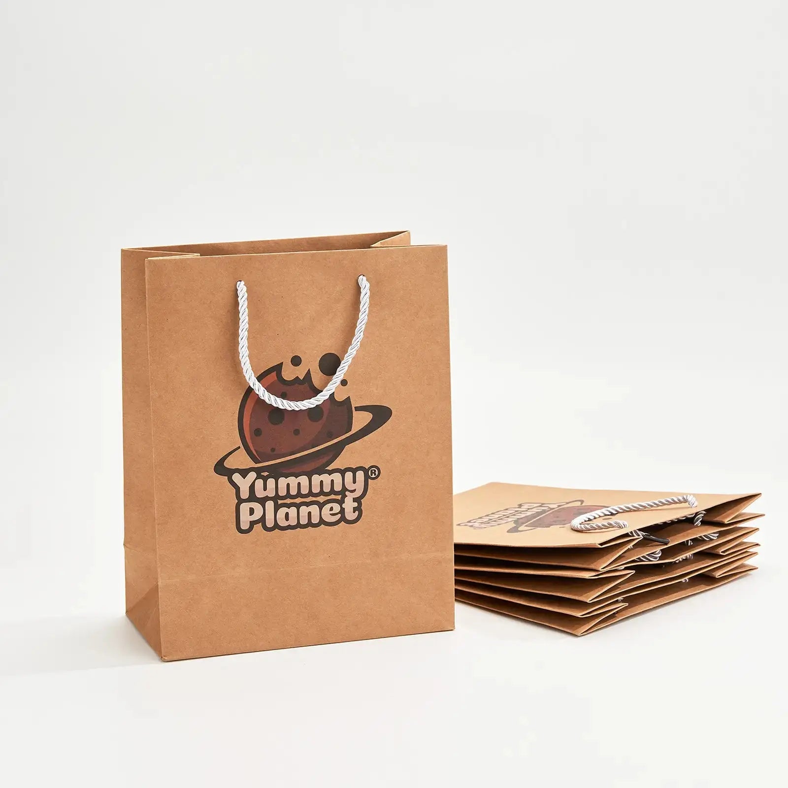 Custom Natural Kraft Gift Bags Durable Cost-Effective