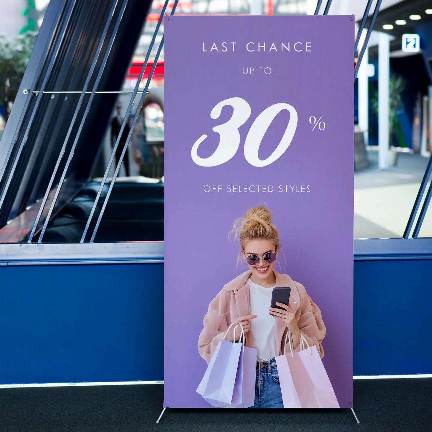 Adjustable X Banner Stands-SPU RacetopPrint