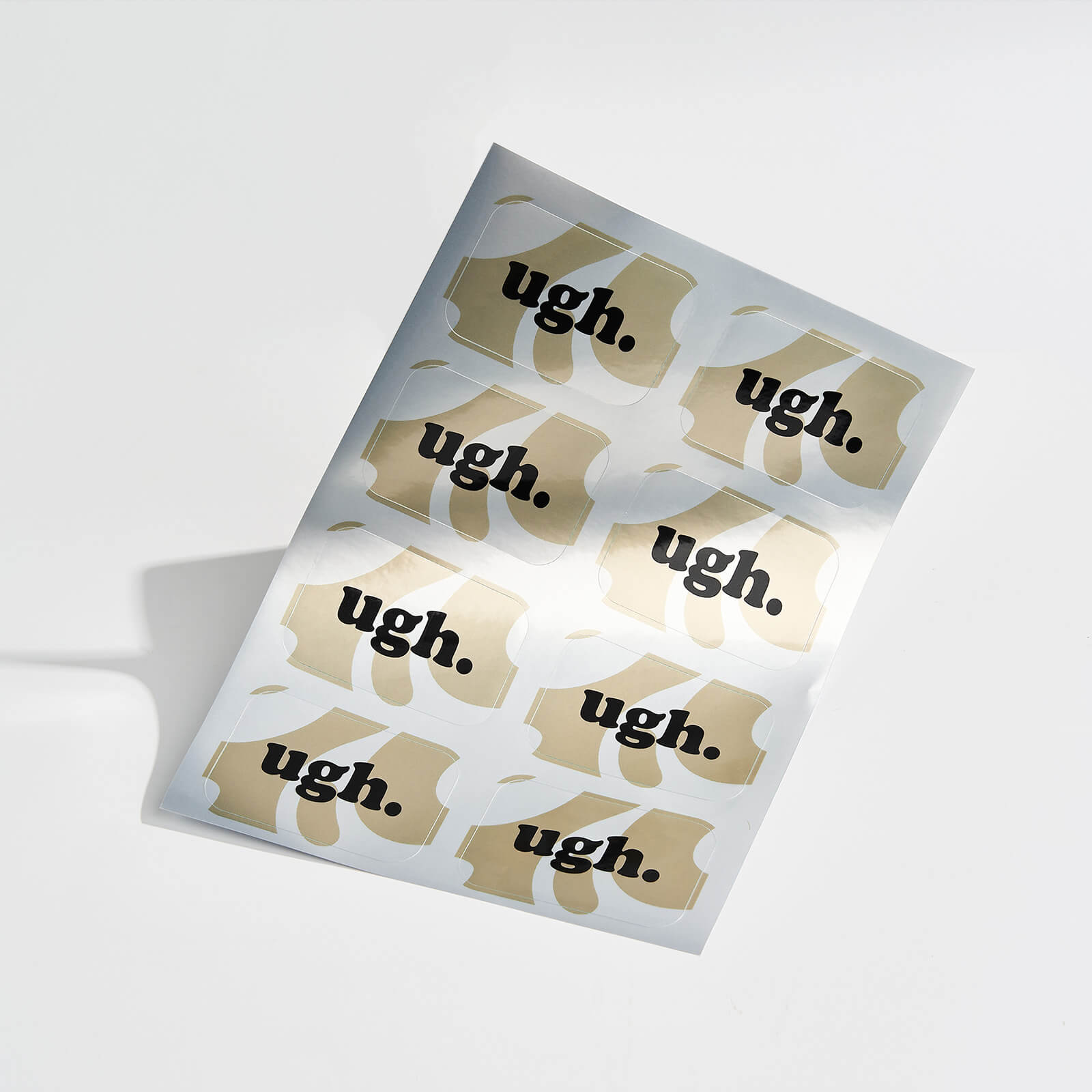 Silver Metallic Sheet Labels