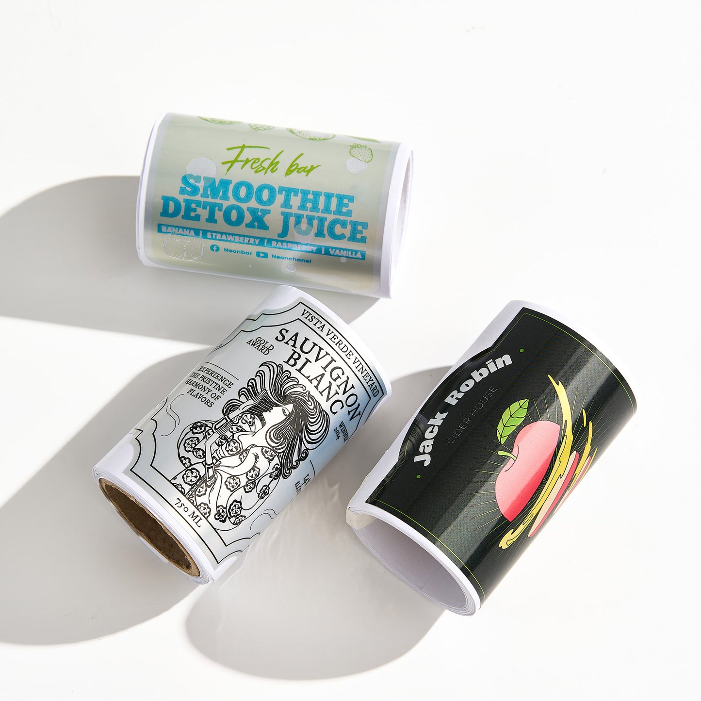Silver Metallic Roll Labels