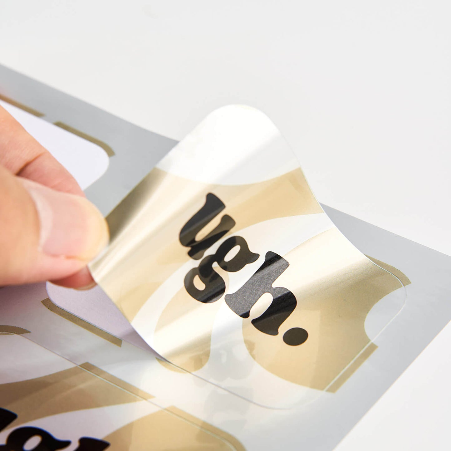 Silver Metallic Sheet Labels