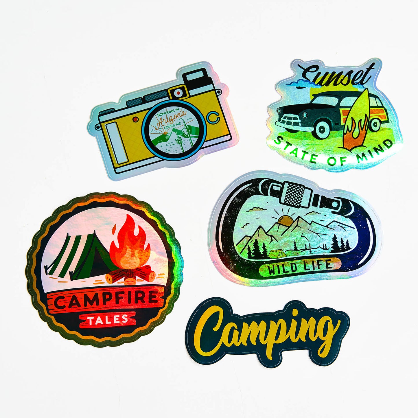 Holographic Header Sticker Packs