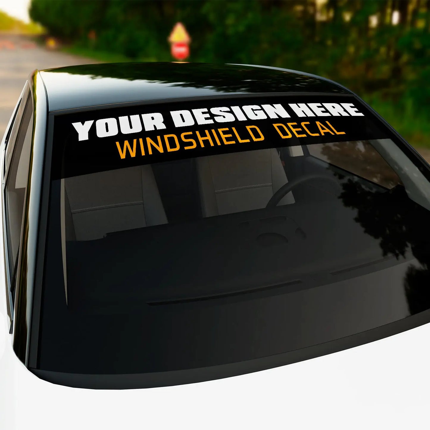 Custom Windshield Decals-SPU RacetopPrint