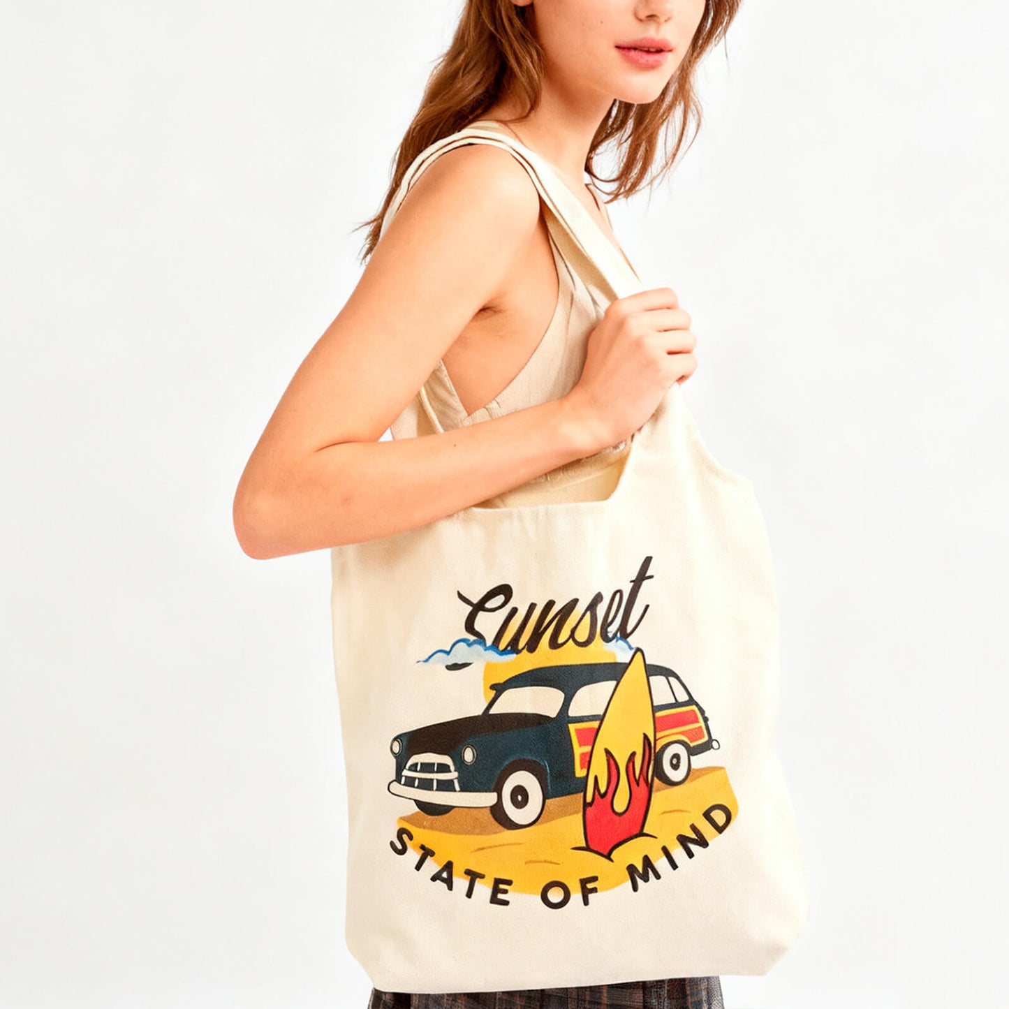 Custom Canvas Vest Shopping Bags