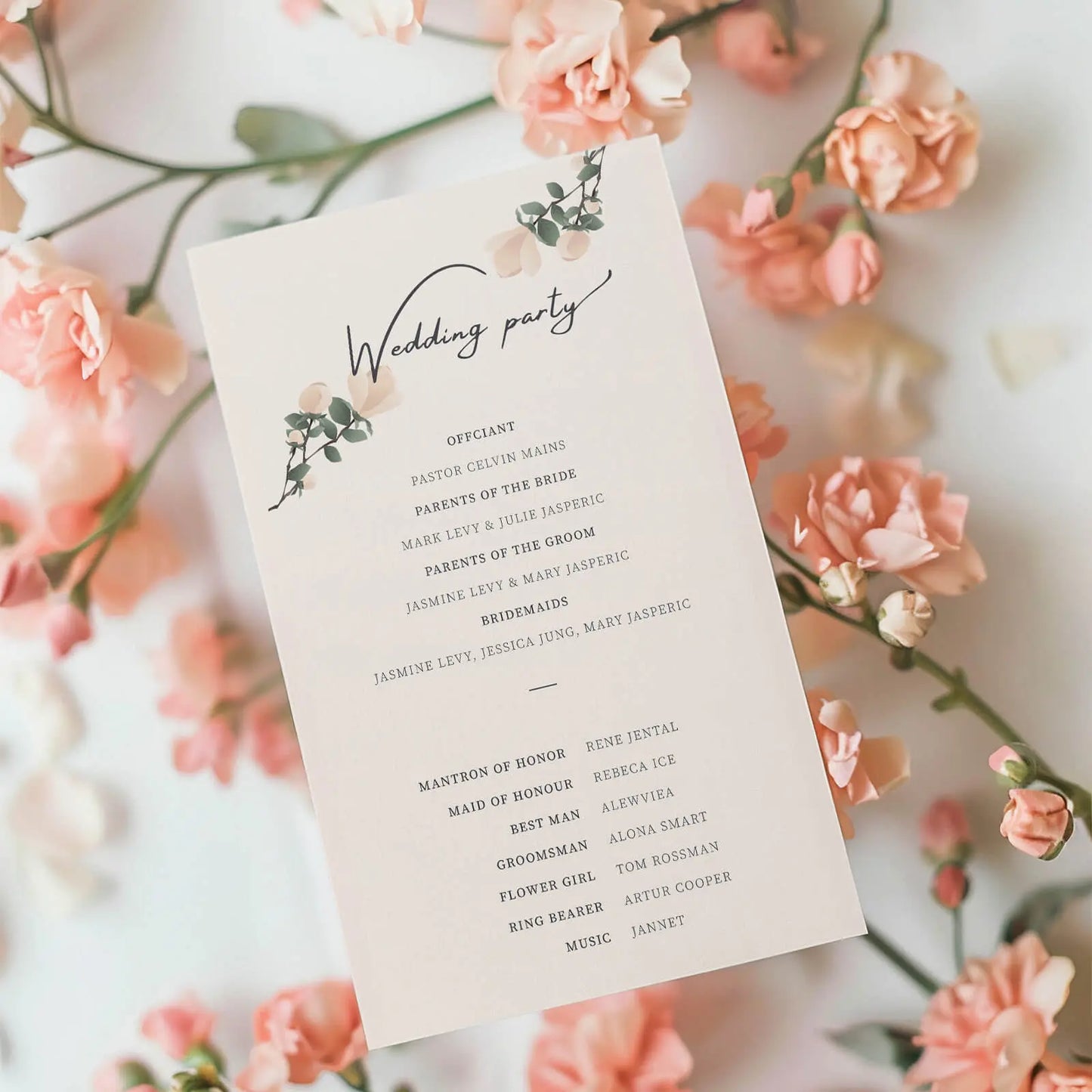 Wedding Programs/Itinerary Cards-SPU RacetopPrint