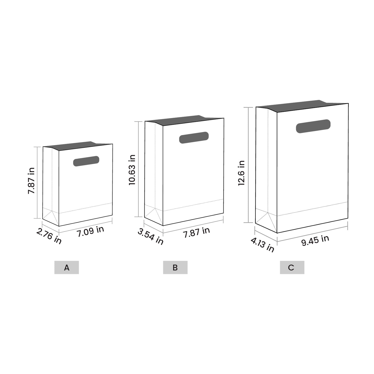 Custom Die Cut Handle Gift Bags