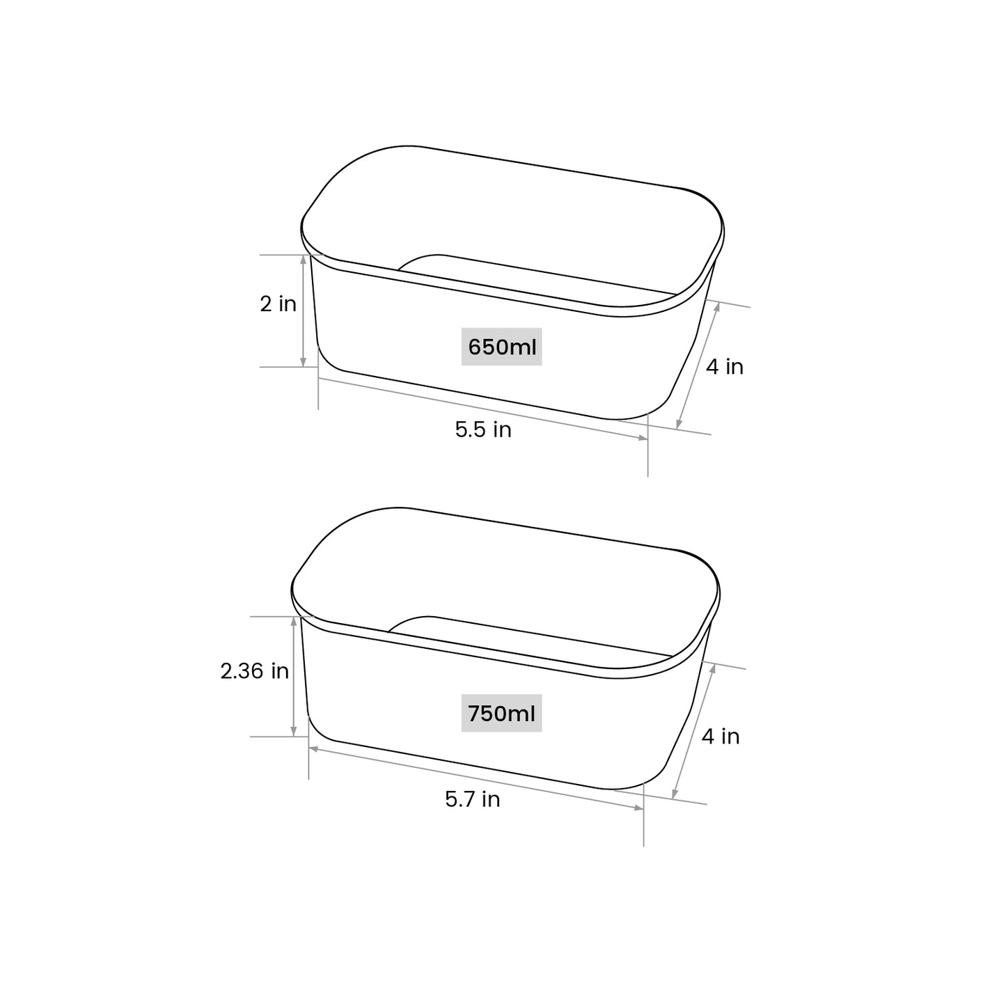 Custom White Take-Out Containers & Food Containers