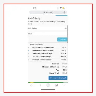 Square Stickers tempVendor