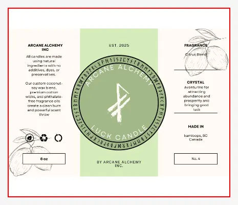 Candle Labels tempVendor