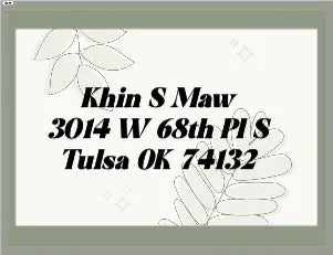 Address Labels tempVendor