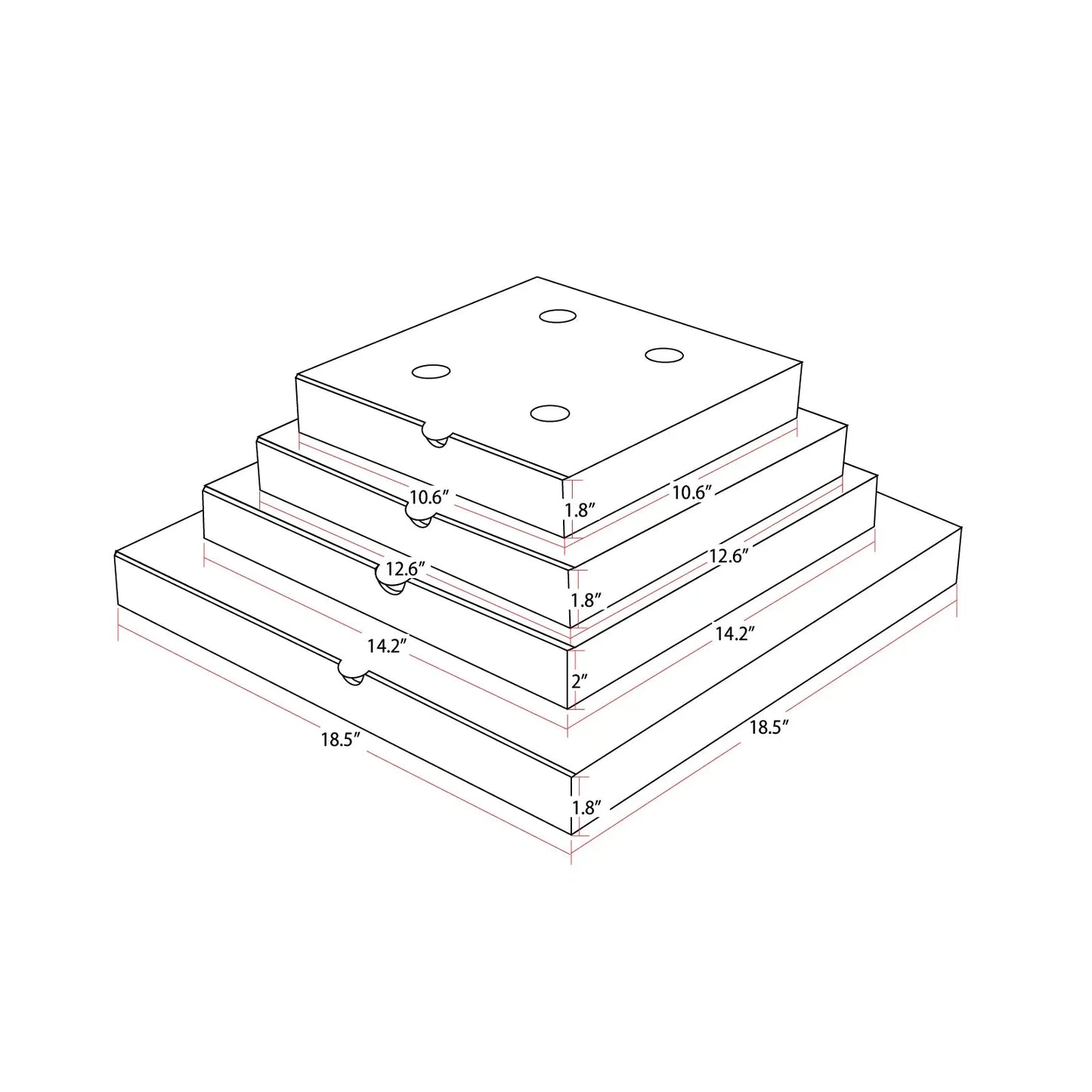 Custom Pizza Boxes-SPU RacetopPrint