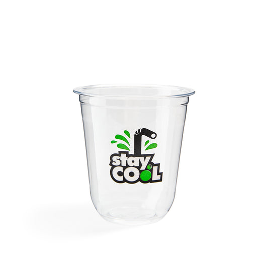 12 oz Custom Recyclable Round Bottom Plastic Cups
