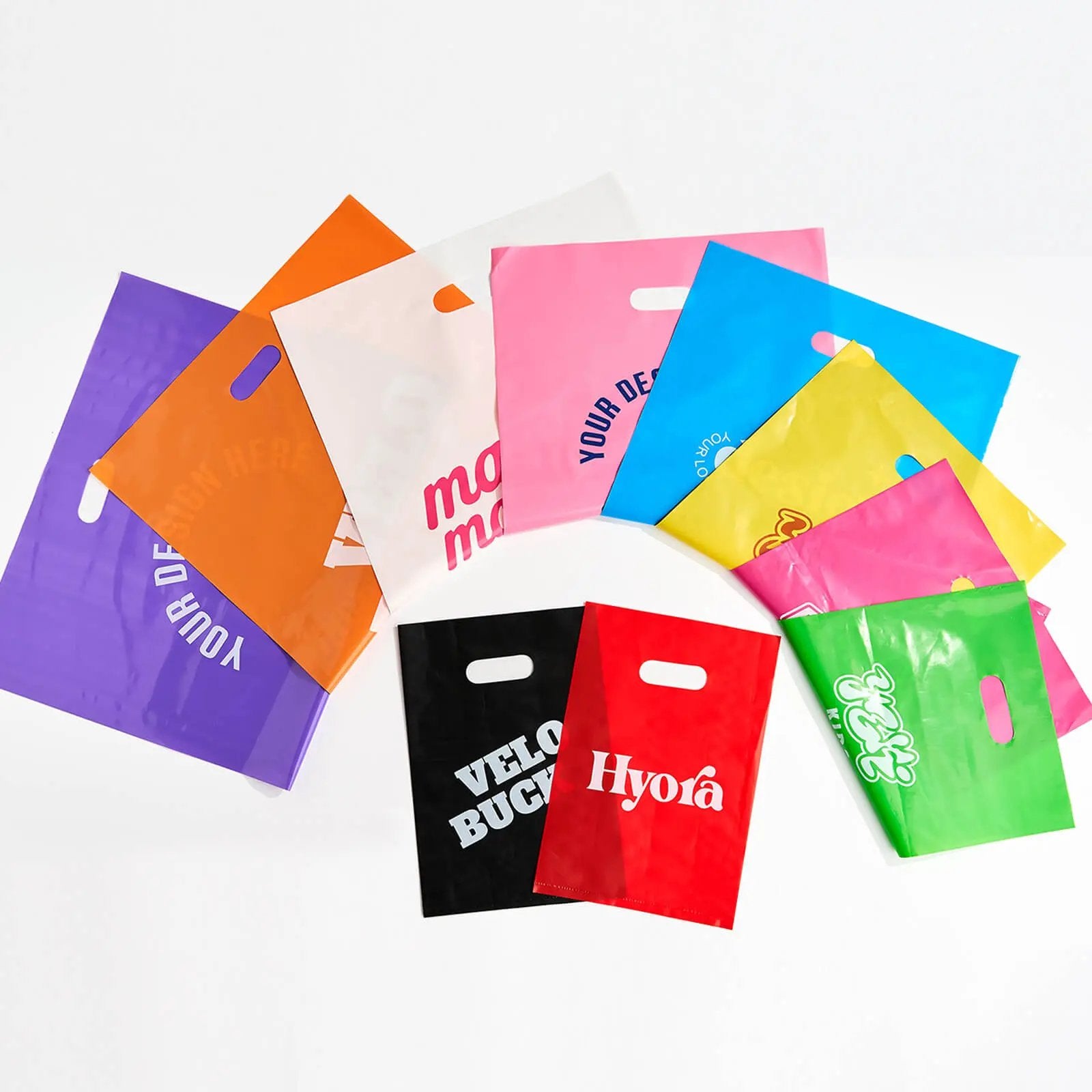 Die Cut Handle Plastic Bags