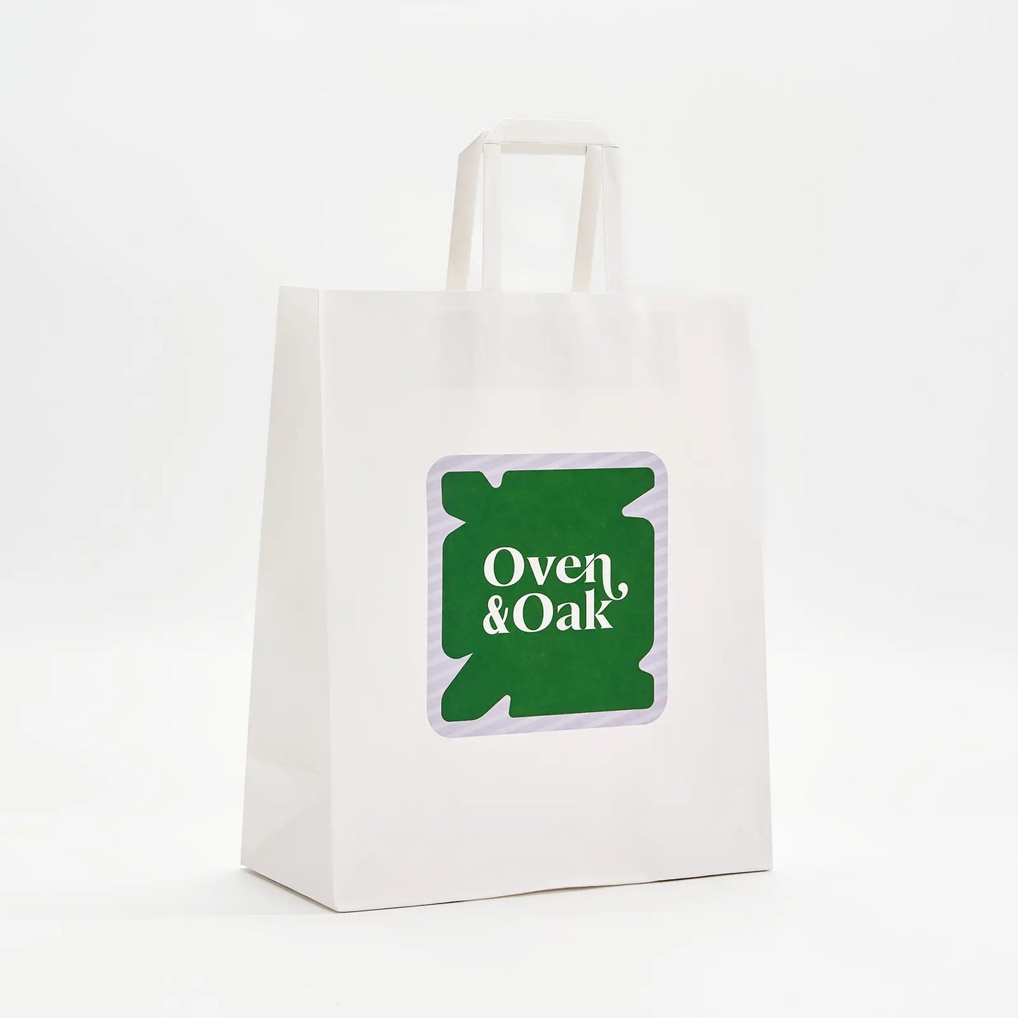 Custom Flat Handle Paper Bags