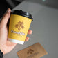 8 oz Custom Recyclable Double Wall Paper Cups with Lids