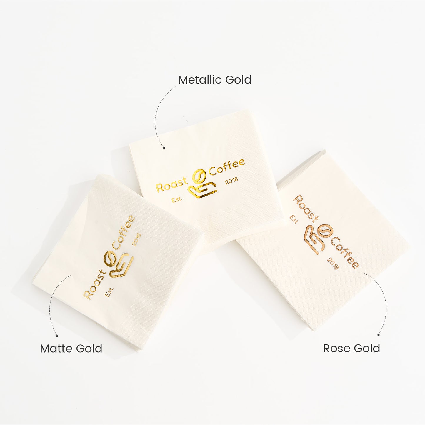 Custom Gold Foil Napkins