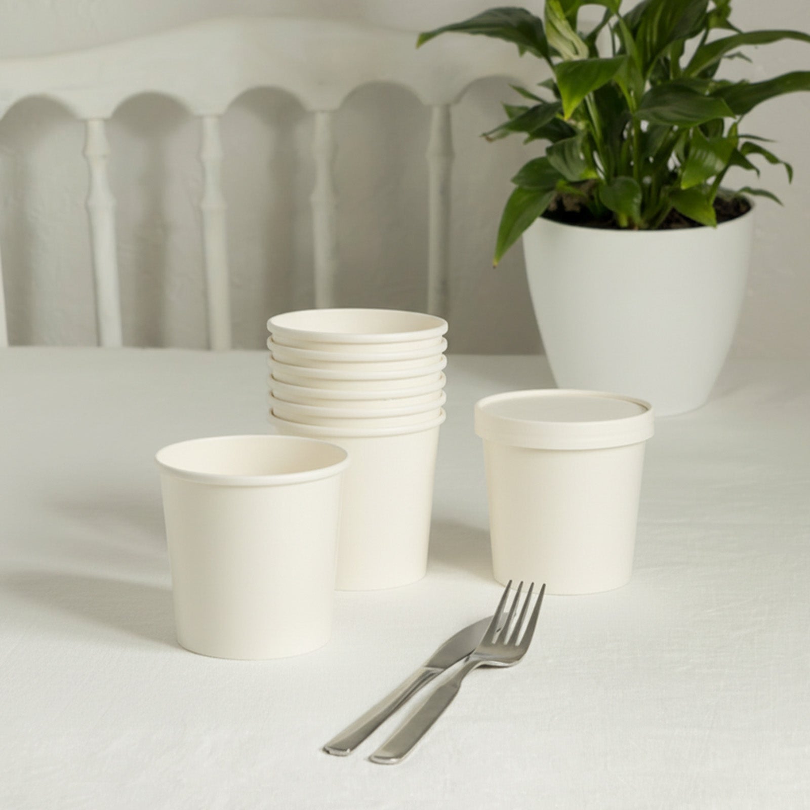 Blank Recyclable Paper Food Containers