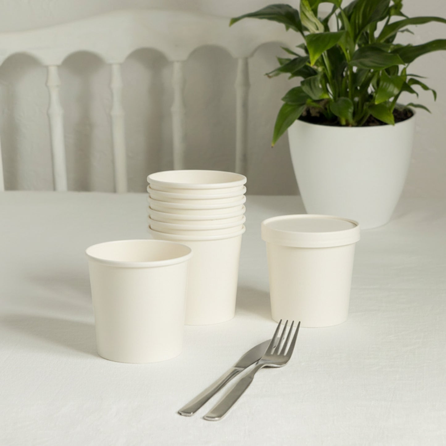 Blank Recyclable Paper Food Containers