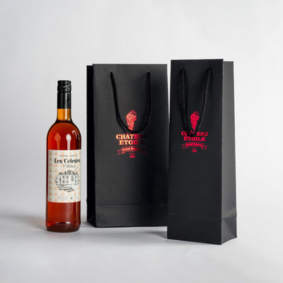 Custom Premium Wine Bottle Gift Bags