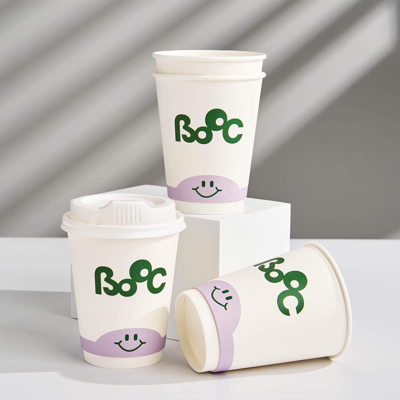 12 oz Custom Compostable Double Wall Paper Cups