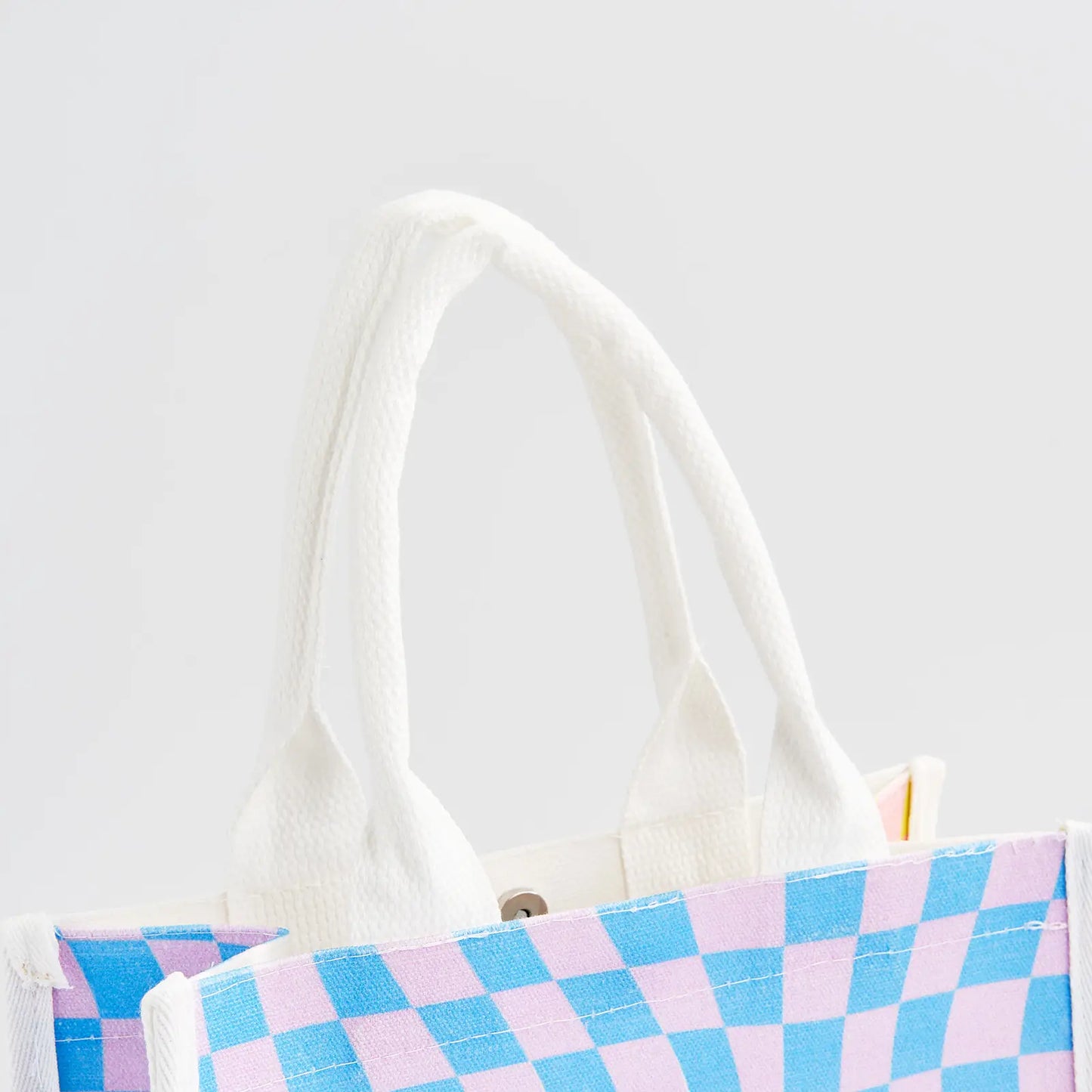 Custom Cotton Canvas Flat Bottom Tote Bag with Padded Handles