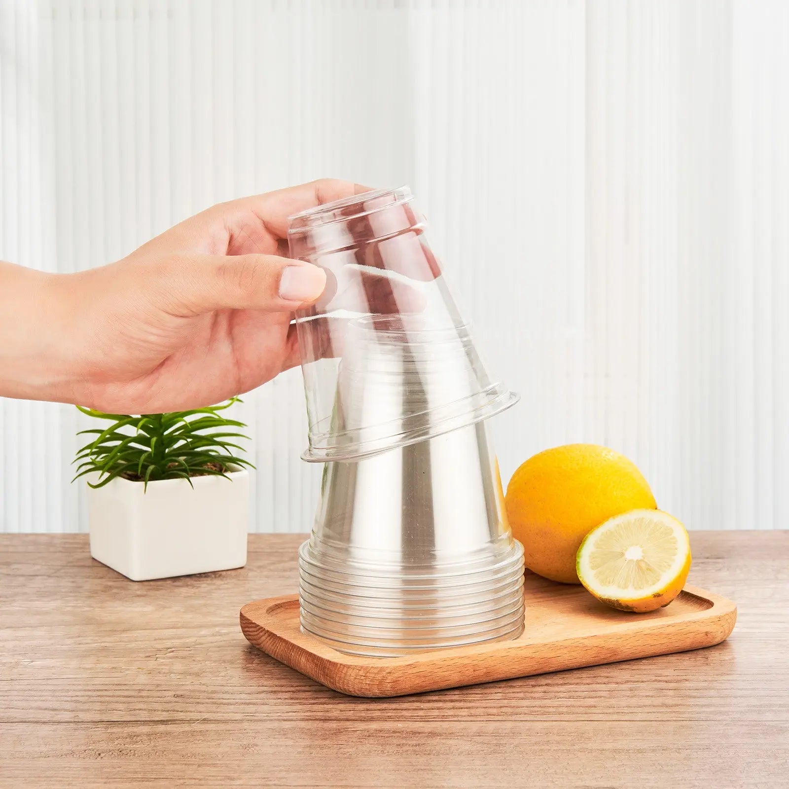 12 oz Blank Recyclable Plastic Cups