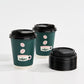 12 oz Custom Recyclable Double Wall Paper Cups with Lids