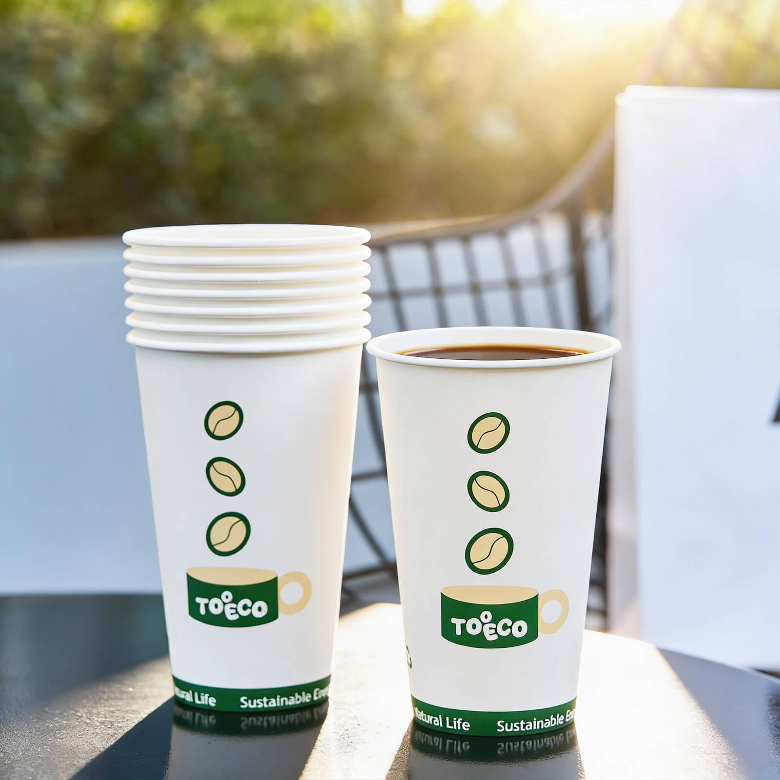 16 oz Custom Compostable Paper Cups