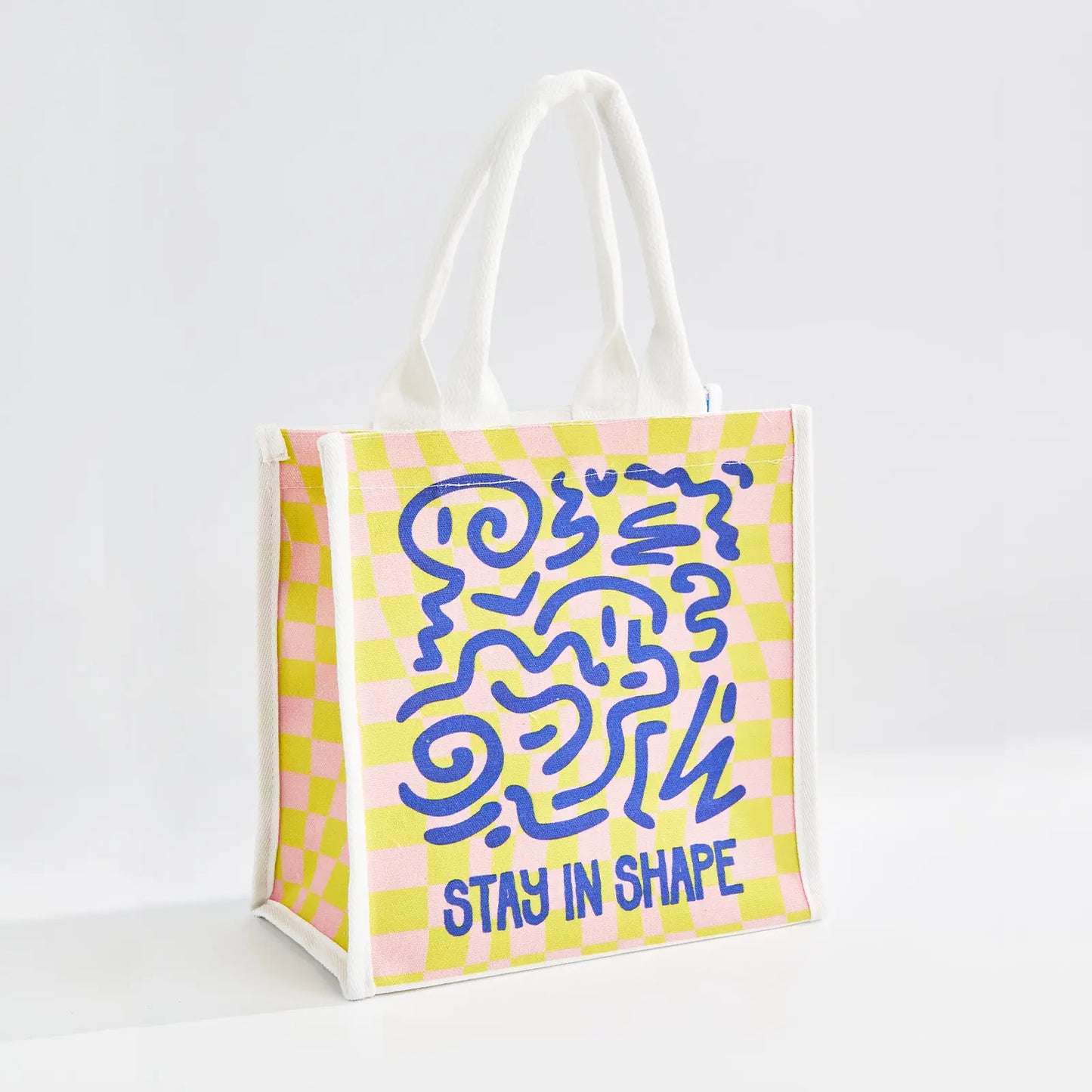 Custom Cotton Canvas Flat Bottom Tote Bag with Padded Handles
