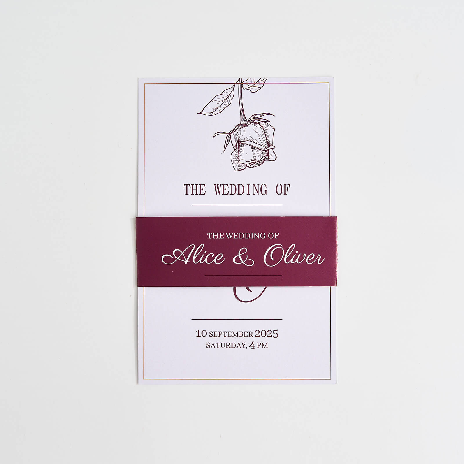 Wedding Invitation Belly Bands