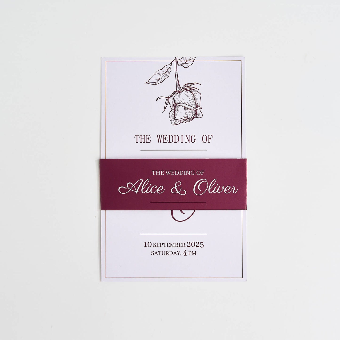 Wedding Invitation Belly Bands