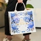 Custom Cotton Canvas Flat Bottom Tote Bag with Padded Handles