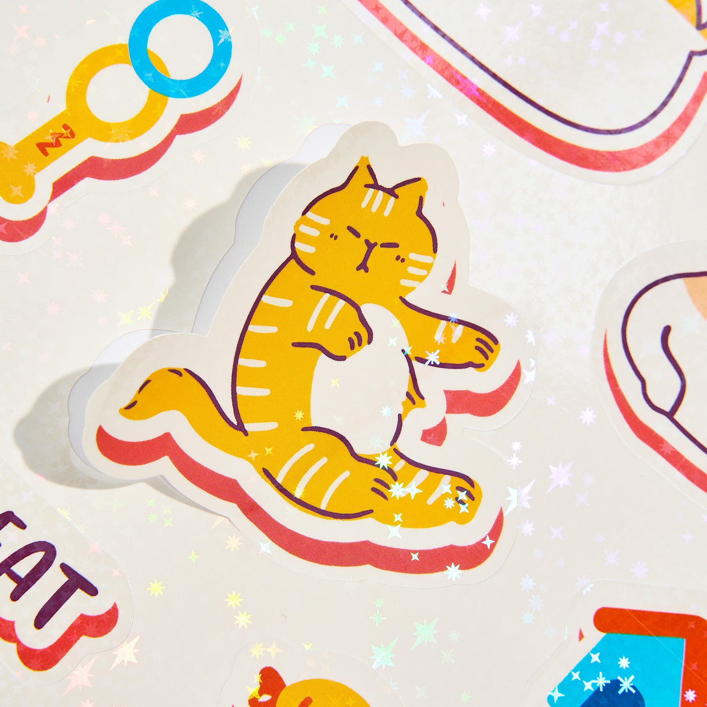 Holographic Star Sticker Sheets
