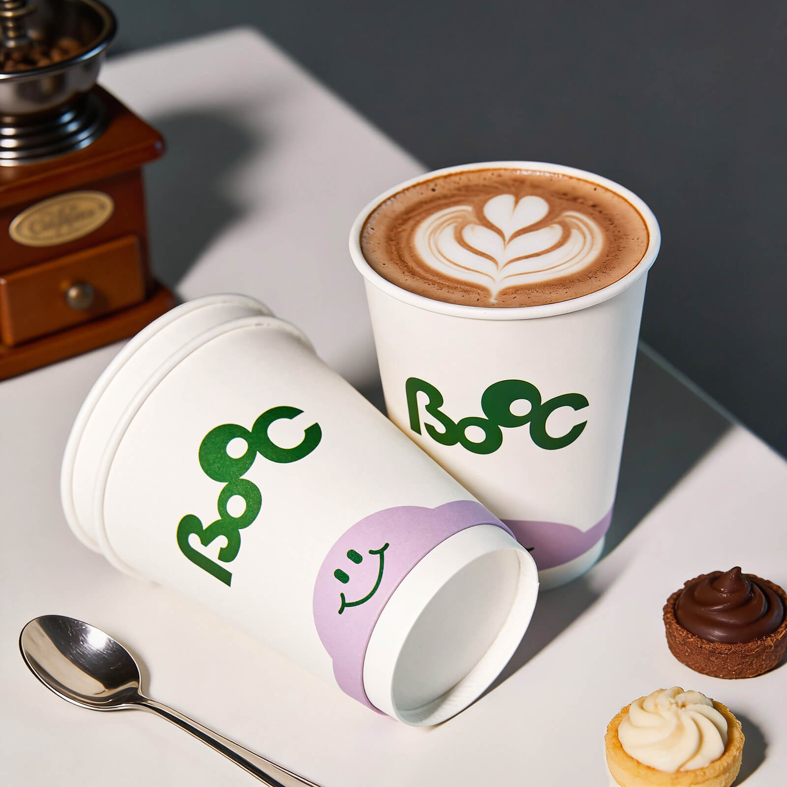 12 oz Custom Compostable Double Wall Paper Cups