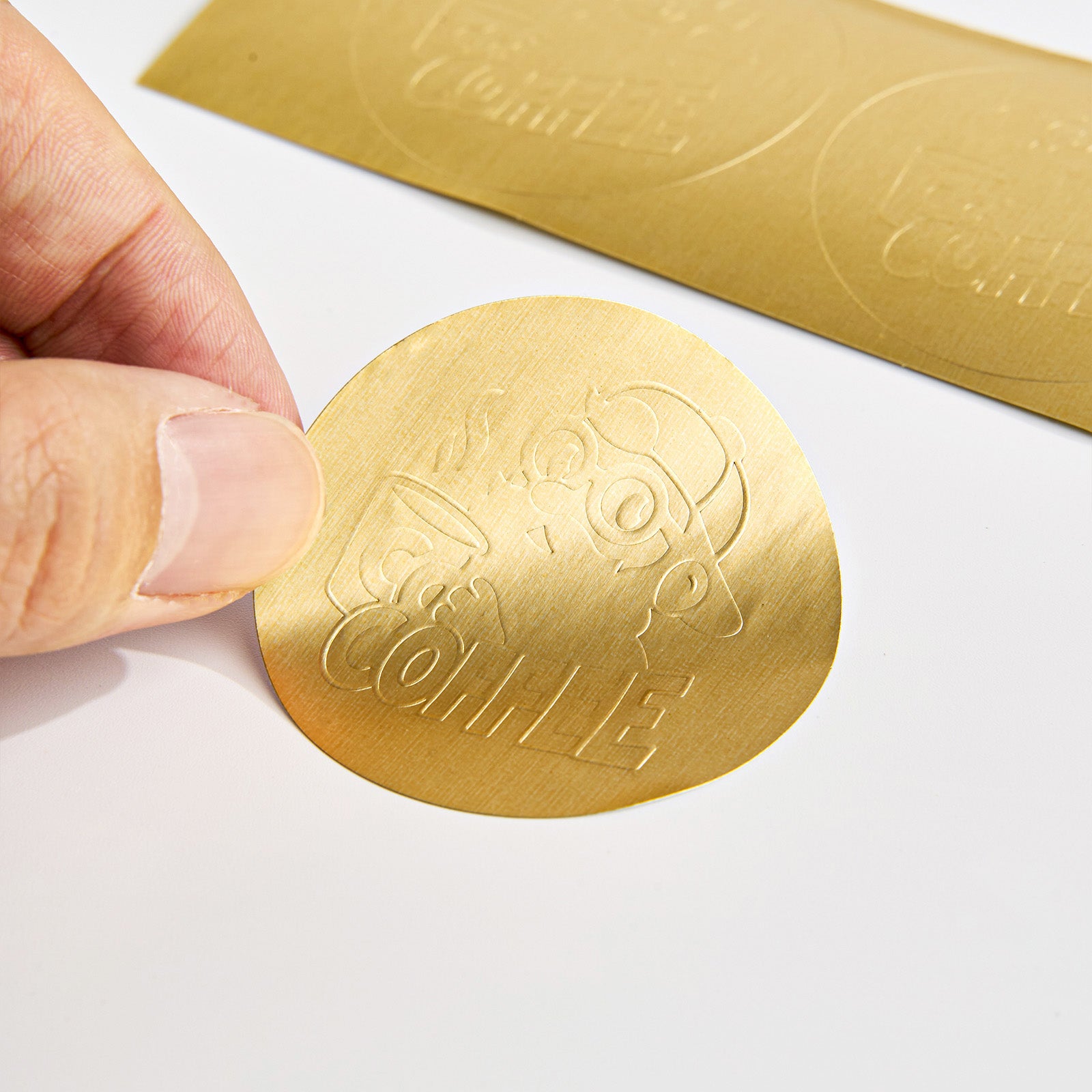 Embossed Foil Labels