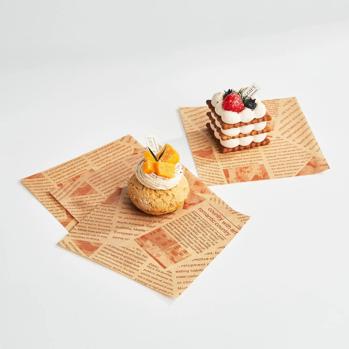 Custom Grease Resistant Food Wrapping Paper