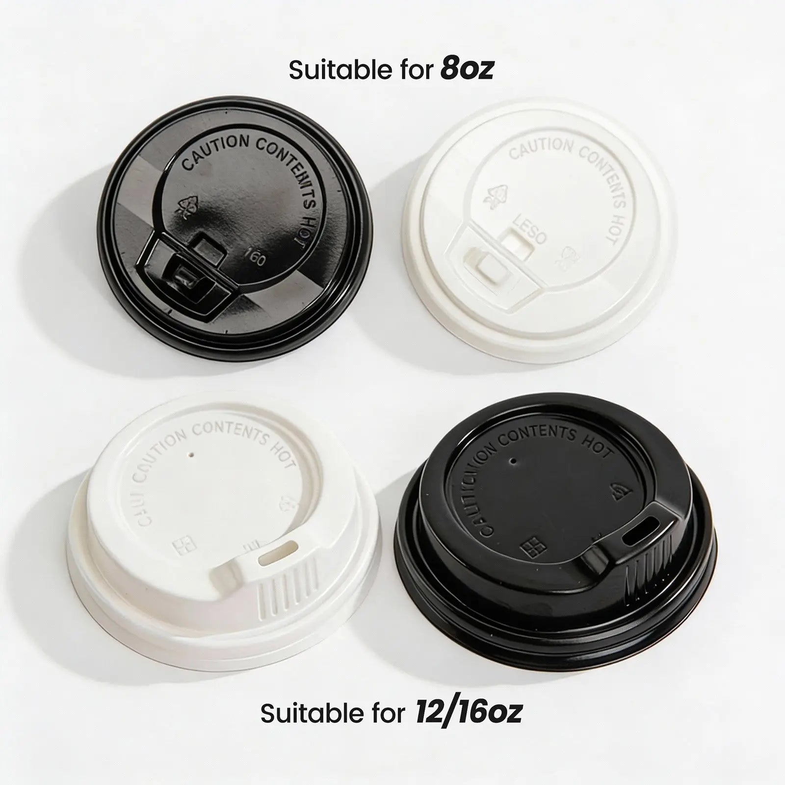 Disposable lids for Paper Cups - 8/12/16 oz