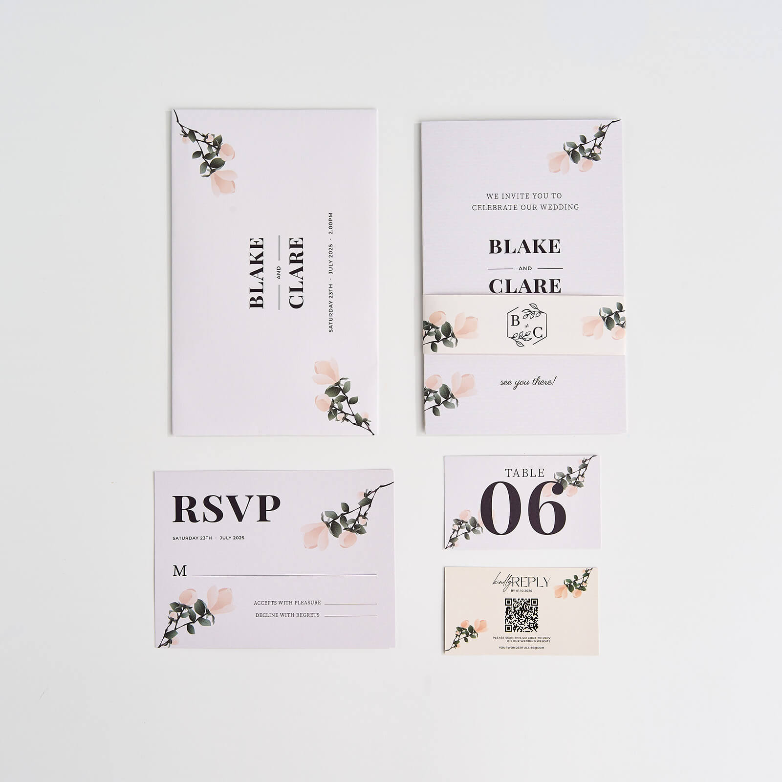 Wedding Invitation Belly Bands