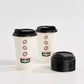 16 oz Custom Recyclable Paper Cups with Lids